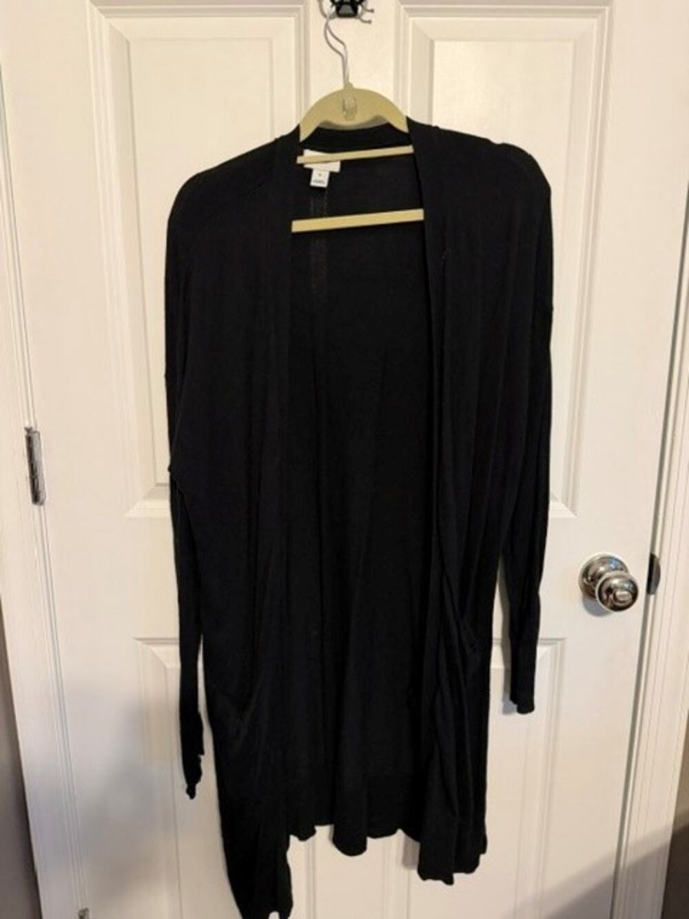 Old Navy Long Sleeved Duster Sweater Cardigan XL - black